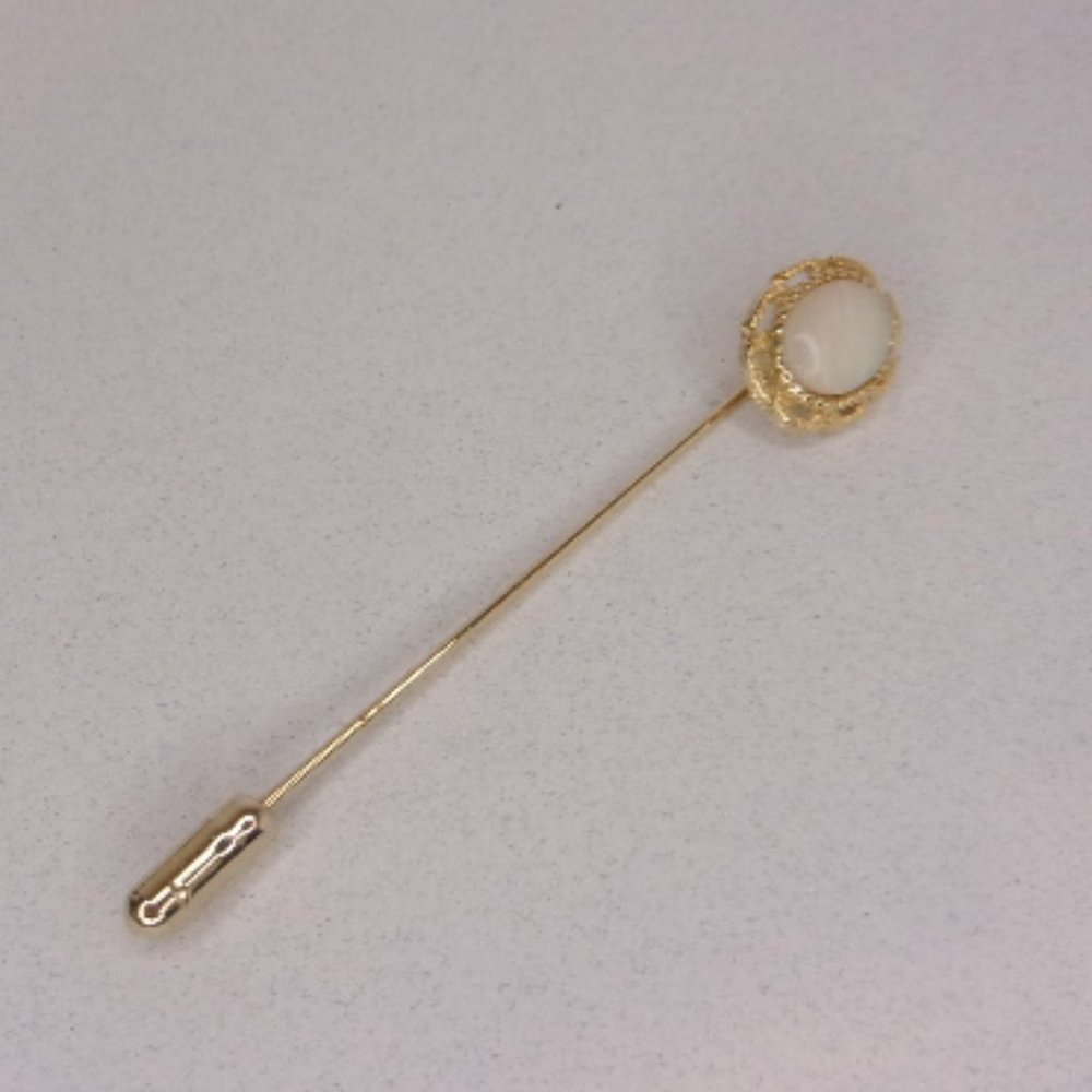 Vintage Opal Gold Tone Stick Pin